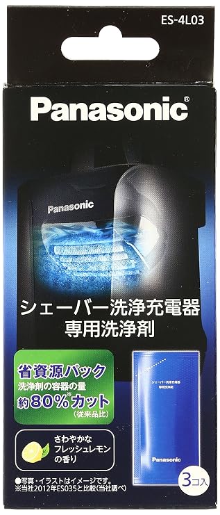 Panasonic ES-4L03 Genuine Shaver Cleaning Detergent Concentrate Official Cleaner Packets for Clean & Charge System (WES4L03 Equivalent)