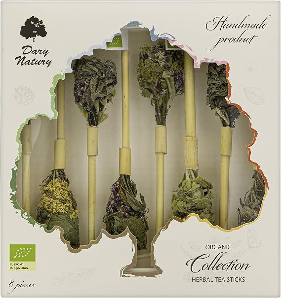 Organic Herbal Tea Sticks Collection / Gift Set / Flowers Leaf / Handmade / Bio Product / Natural / Premium Quality