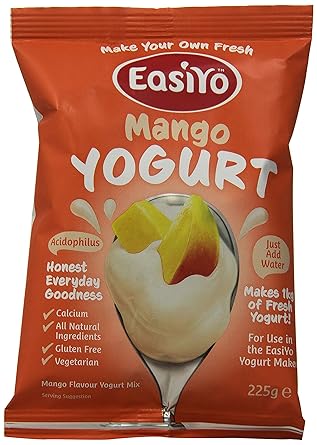 EasiYo Yogurt Mix, Mango, 8 Count