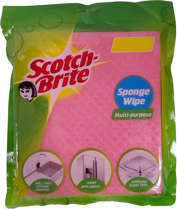 Scotch Brite Sponge Wipes, Multi-Purpose, Pack of 5