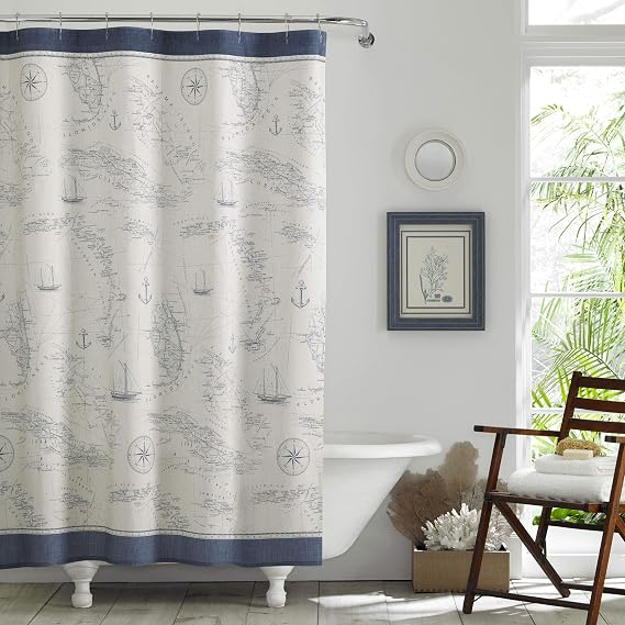 Tommy Bahama - Decorative Window Curtain, for Bedroom & Living Room