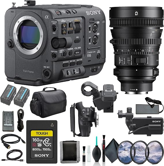 Sony FX6 Cinema Camera with 28-135mm Lens Bundle