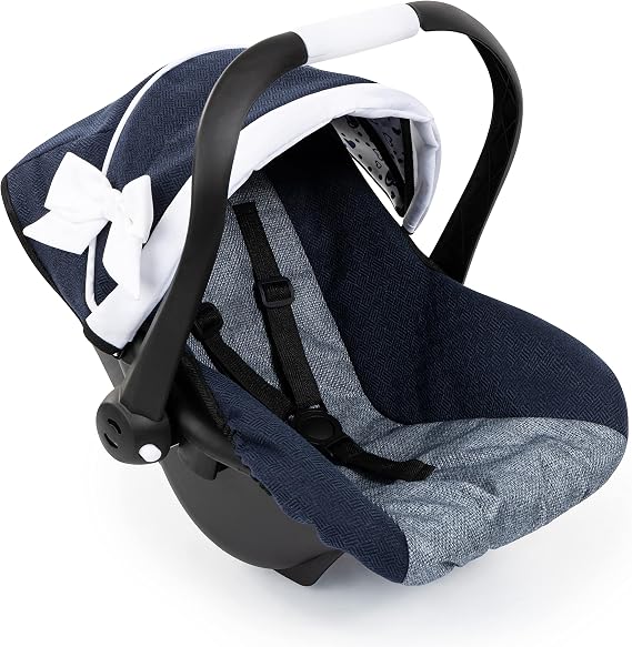 Bayer Design Classic Blue Reborn Doll Car Seat for Dolls up to 18 Inch