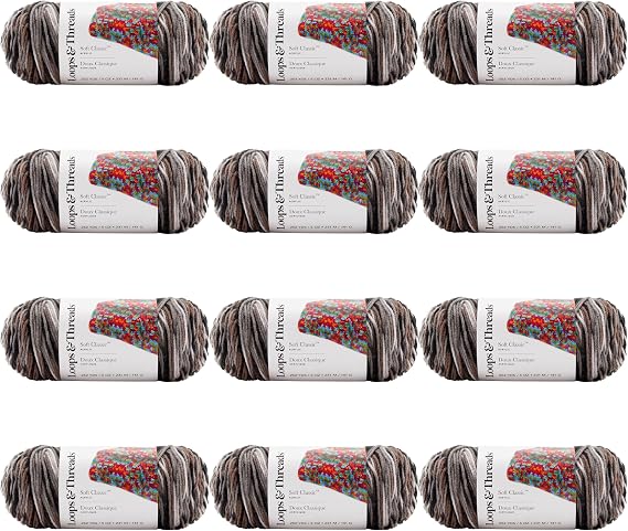 MICHAELS Bulk 12 Pack: Soft ClassicTM Multi Yarn by Loops & Threads