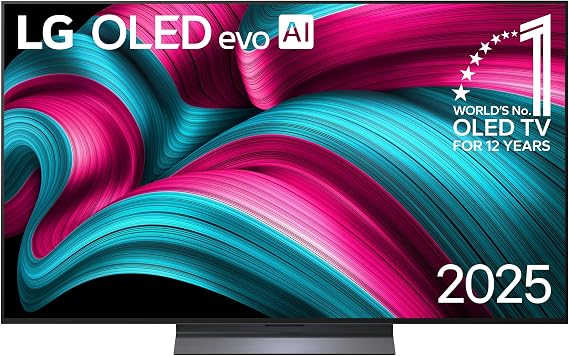 LG OLED48C54LA TV 48 Inch (121 cm) 4K OLED evo AI TV (α9 Gen8 4K AI Processor webOS 25 120Hz (VRR up to 144Hz)) [Model Year 2025] [Energy Class G]