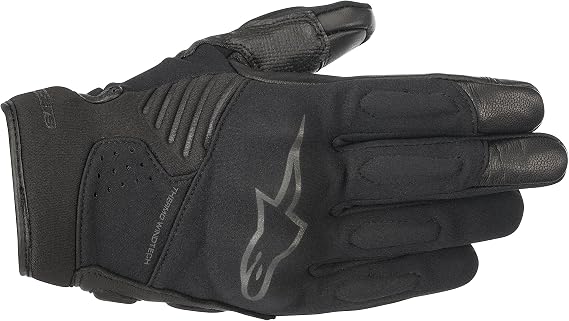 Alpinestars Men's Faster Motorcycle Street Riding Glove, Black Black, Medium