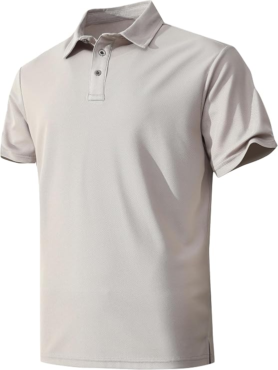 Men's Active Polo Shirt Quick Dry Performance Short Sleeve Tactical Golf Shirt