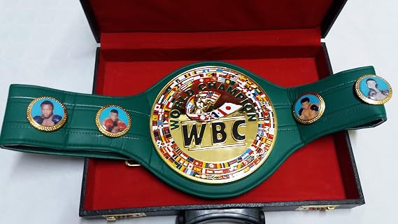 J Boxing Belt World Championship Replica - Green - Adult - Boxing - Martial Arts Belt Displays