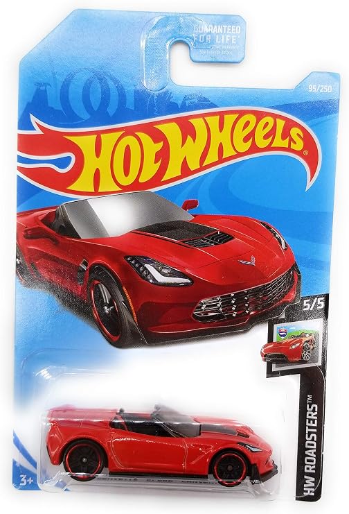 Hot Wheels 2019 HW Roadsters Corvette C7 Z06 Convertible 95/250, Red