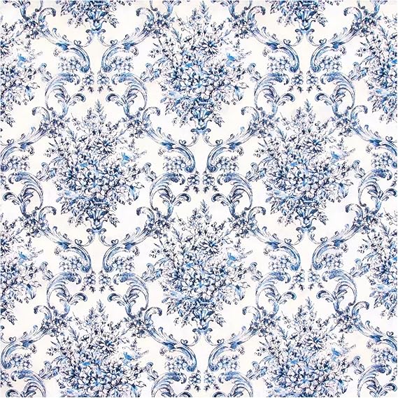 Hobby Lobby Antique Damask Cotton Calico Fabric, 1 Yard | Precut Fabric for Sewing Clothes, Homeware, Other Accessories