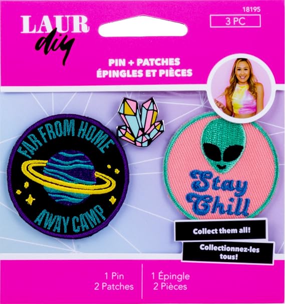 LaurDIY Pins & Patches-Galaxy Gurl, Pink