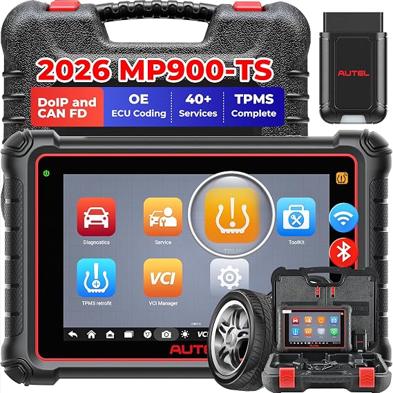 Autel Scanner MaxiPRO MP900TS: 2026 Top TPMS & ECU C0ding as MS906 Pro-TS,