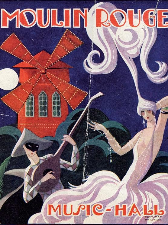 AllPosters Wall Giclee Print 1924 Moulin Rouge Programme by Edouard Halouze, 12x16