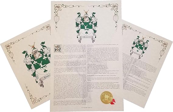 Mr Sweets Hipp - Coat of Arms, Crest & History 3 Print Combo - Surname Origin: English England