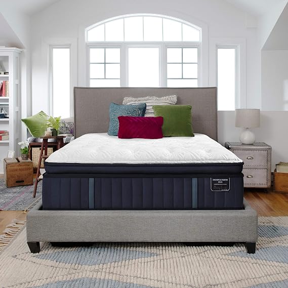 Stearns & Foster Estate 15" Rockwell Luxury Firm Euro Pillowtop Mattress, Split California King, Hand Built in the USA