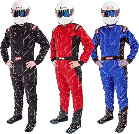 RaceQuip 130924RQP Chevron-1 Race Suit - SFI 3.2A/1 - Blue - Medium Tall