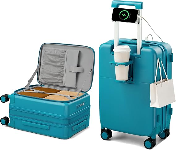 Hanke 20 Inch Expandable Carry On Luggage 22x14x9 Airline Approved