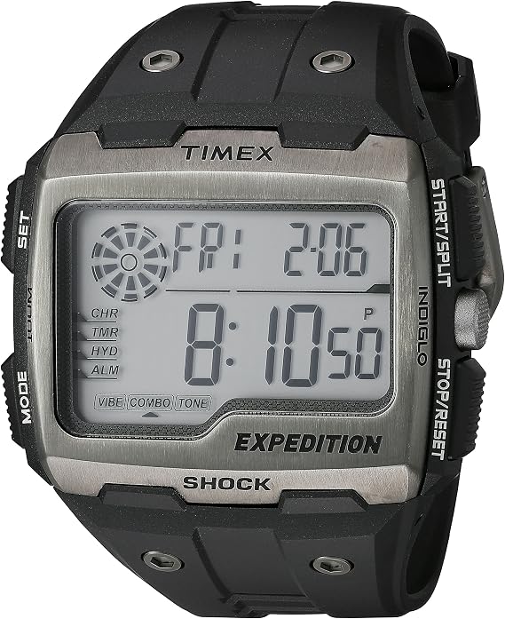 Timex Men's Standard Expedition Grid Shock Watch Black