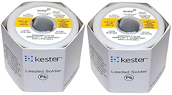 Kester Solder 32117 24-6040-0027 60/40 Stand, 0.031" Diameter, 44", 1.5" (Pack of 2)