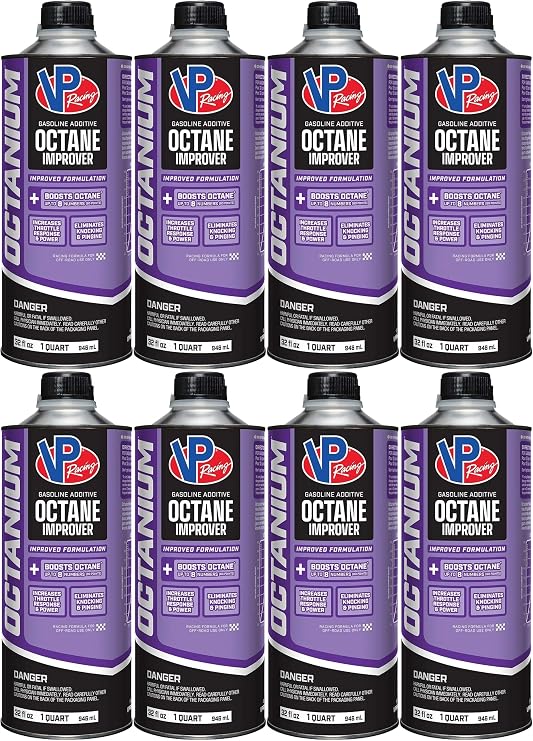 VP Racing Fuels 2855 Octanium Octane Booster Racing Formula - Quart (8 Pack)