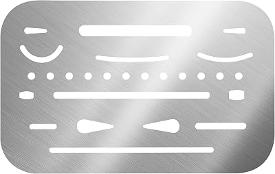 Alvin, 3298, Stainless Steel Erasing Shield, .005 Flexible Stainless Steel