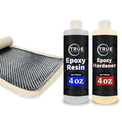 Carbon Fiber Repair Kit, 36" x 6" | Includes 3K 2x2 twill carbon fiber fabric & 8 oz epoxy resin.