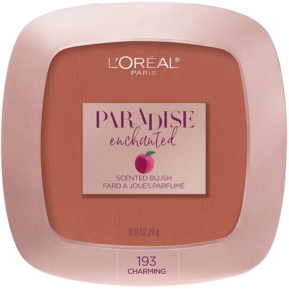 LOreal Paris Cosmetics Paradise Enchanted Fruit-Scented Blush Makeup, Charming, 0.31 Ounce