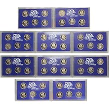 1999-2008 Proof State Quarter Set Run No Boxes
