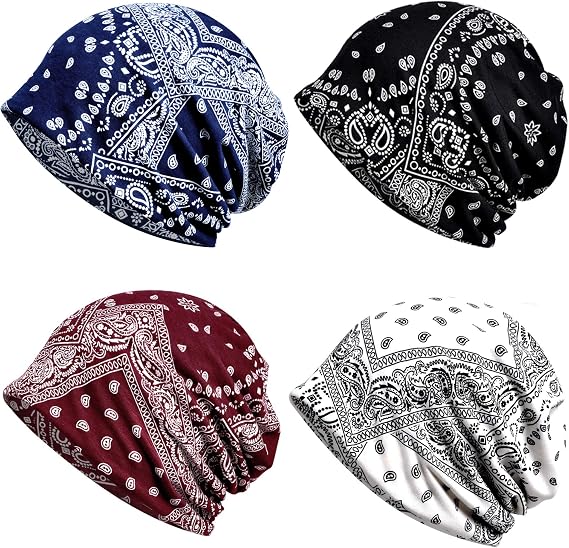 Cotton Slouchy Beanie Hip-Hop Soft Lightweight Running Beanie Adult Skull Hats Cap for Men Women