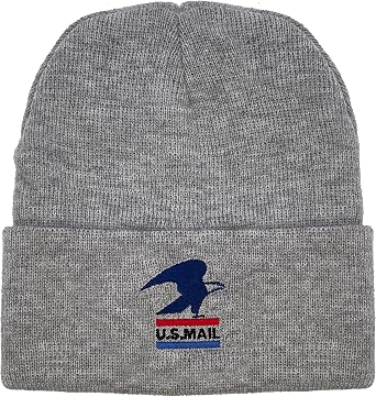 Tee Luv U.S. Mail Standing Eagle USPS Beanie (Gray)