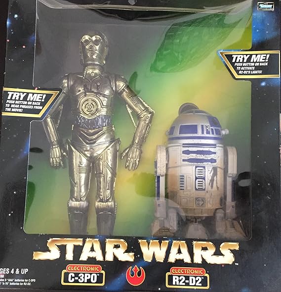 Star Wars Electronic Talking C-3PO & R2-D2 12" Action Figure Set (1998 Hasbro)