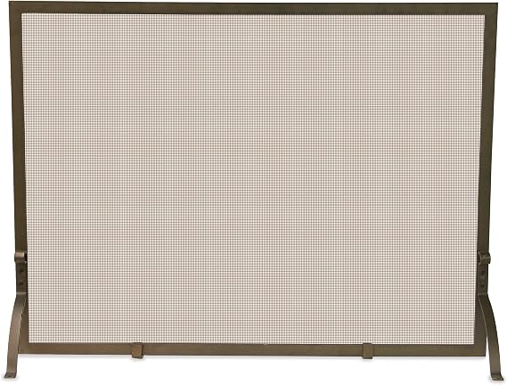UniFlame, S-1642, Single Panel Bronze Fireplace Screen