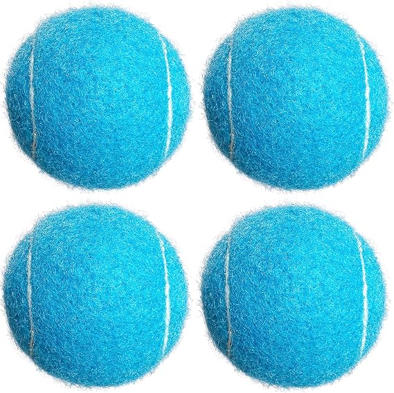 Tennis Balls, 4 Pack Advanced Training & Practice Tennis Balls for Beginners, High Visibility Pet Dog Playing Balls