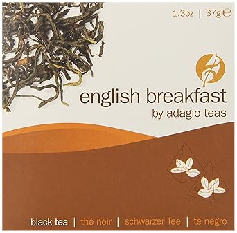 Adagio Teas Gourmet Tea Bags, English Breakfast, 15 Count