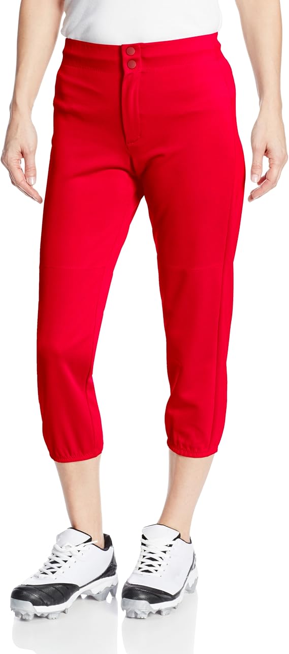 Intensity Womens Low Rise Double Knit Pant, Large, Scarlet
