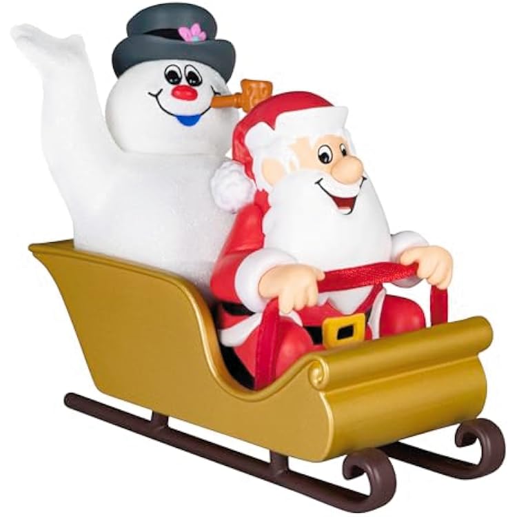 Hallmark Keepsake Christmas Ornament 2024, Frosty the Snowman Frosty and Santa Christmas, Movie Gifts